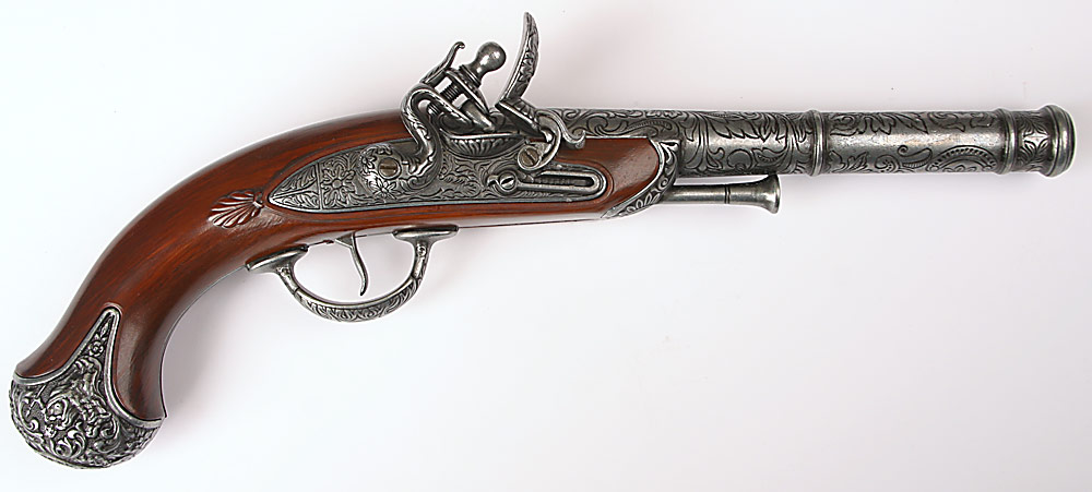 foto pistole s k�esadlov�m z�mkem - �ed� kov